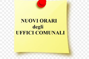 Nuovi orari al pubblico uffici comunali